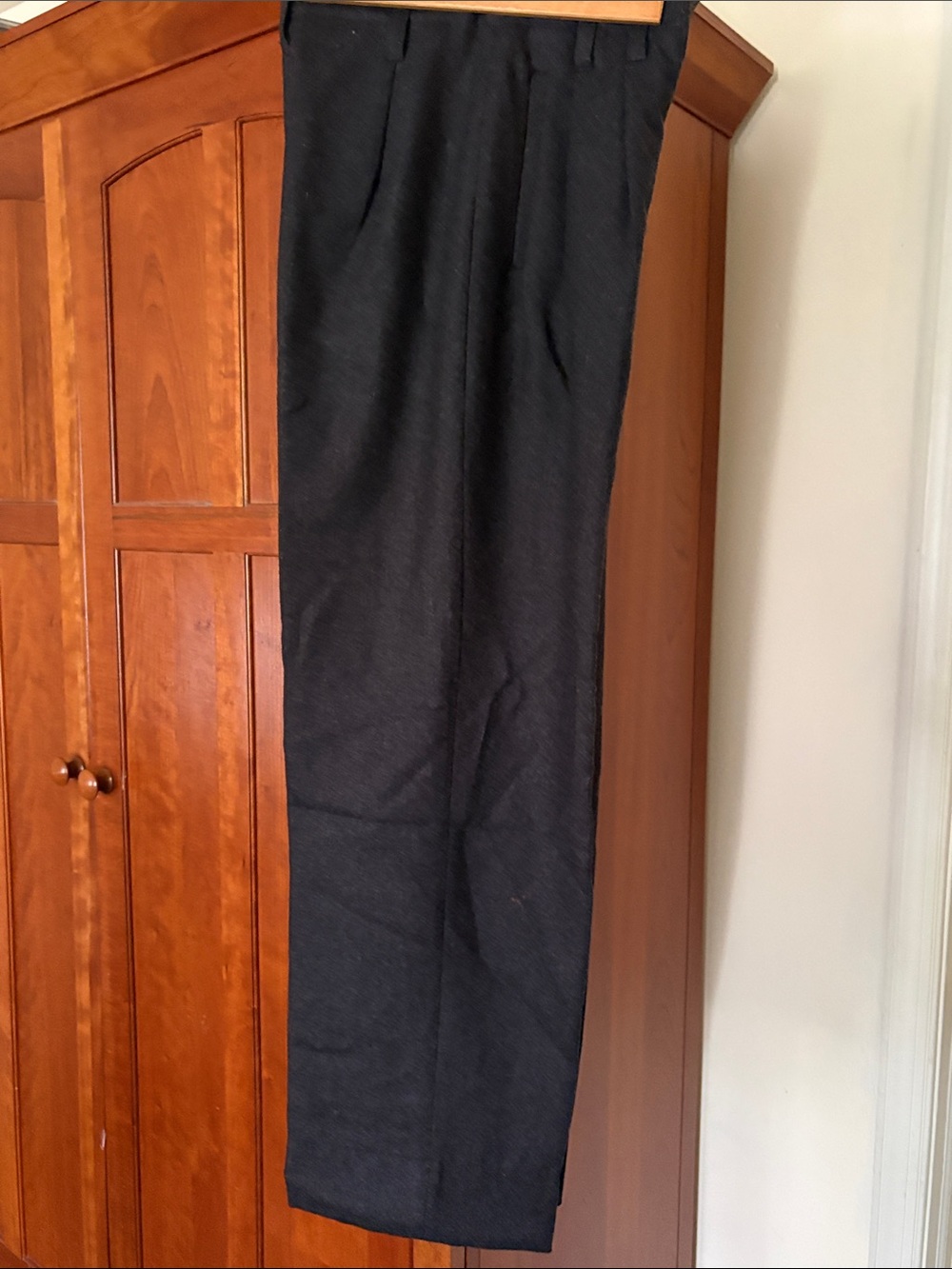 Vintage Adrienne Vittadini Women's Black Dress Trousers
